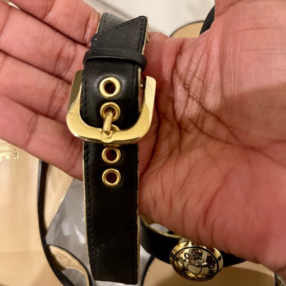 Love Moschino strapped black and gold sandals - Picture 12 of 12